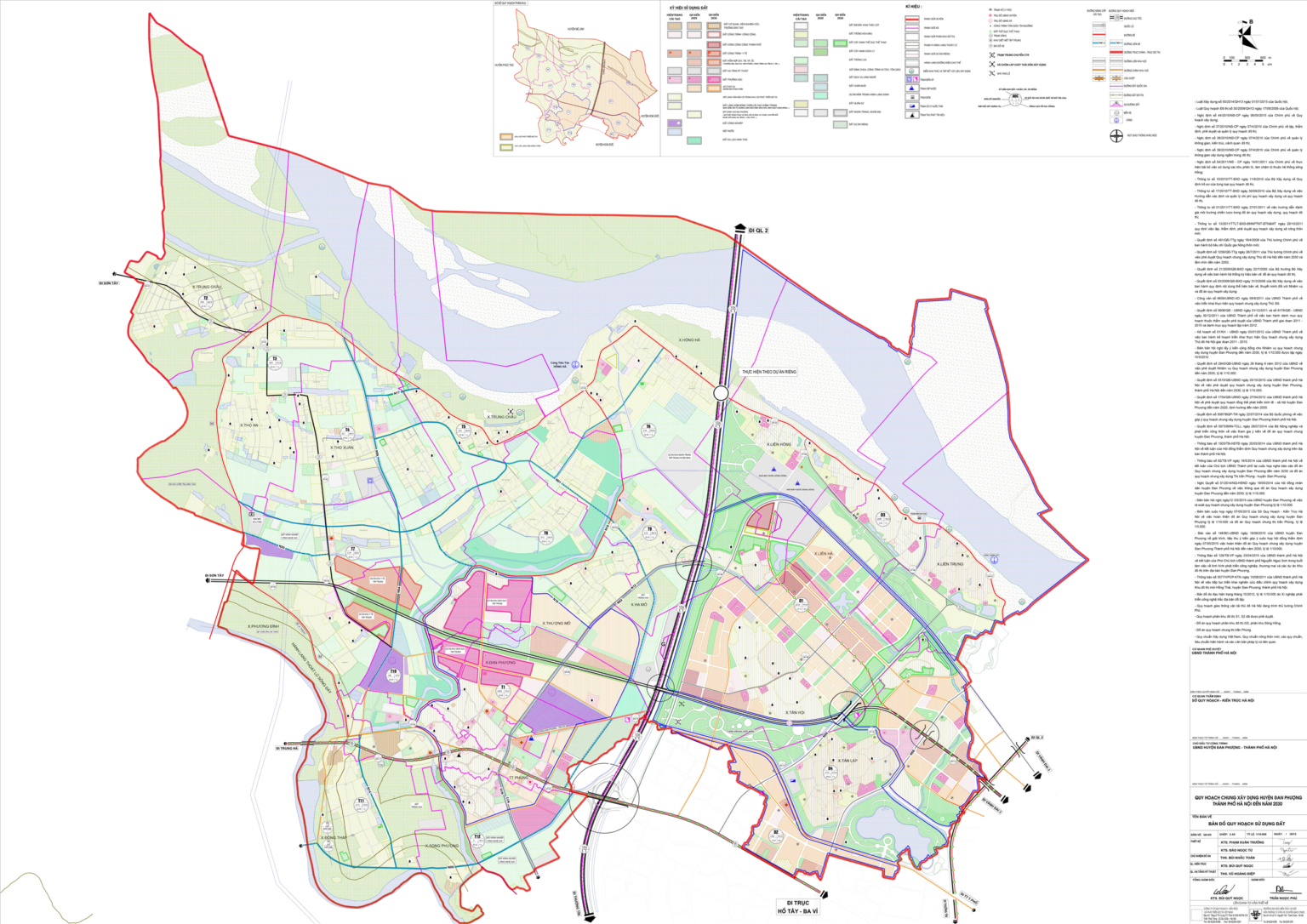 Quy hoạch chi tiết huyện Đan Phượng, Hà Nội