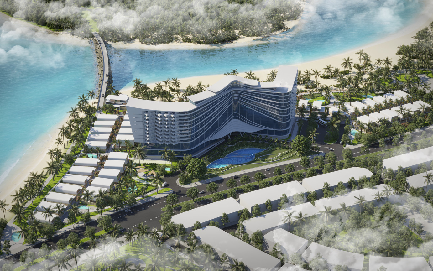 Phối cảnh khách sạn wyndham tại dự án Dragon Ocean Đồ Sơn
